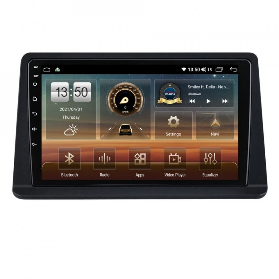 Navigatie dedicata cu Android Mitsubishi Pajero II 1990 - 2001, 4GB RAM, Radio GPS Dual Zone, Display HD QLED 9" Touchscreen, Internet Wi-Fi si slot SIM 4G, Bluetooth, MirrorLink, USB