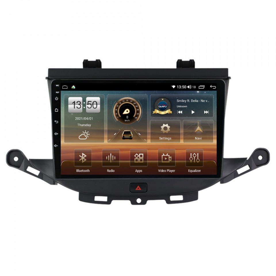 Navigatie dedicata cu Android Opel Astra K 2015 - 2021 hatchback, 4GB RAM, Radio GPS Dual Zone, Display HD QLED 9" Touchscreen, Internet Wi-Fi si slot SIM 4G, Bluetooth, MirrorLink, USB