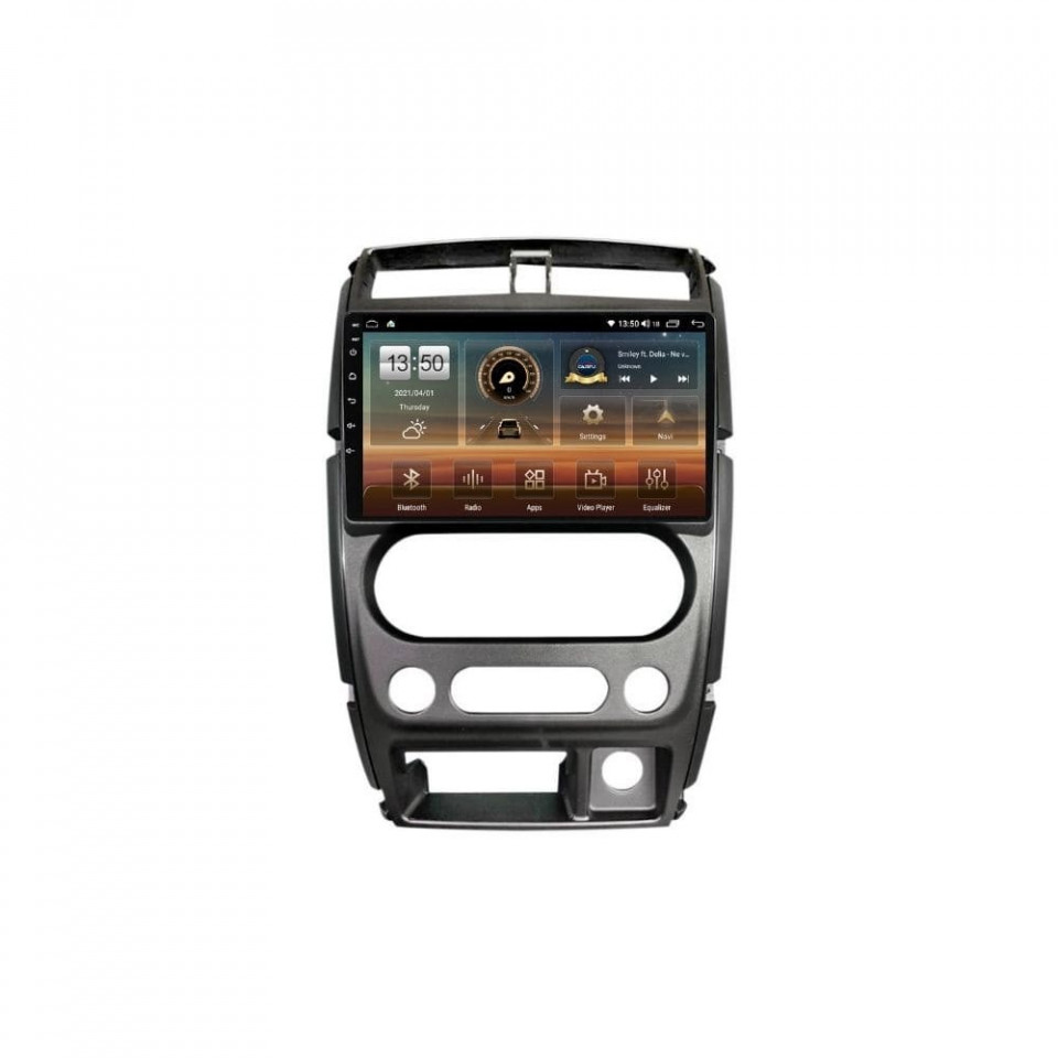 Navigatie dedicata cu Android Suzuki Jimny 2005 - 2018, 4GB RAM, Radio GPS Dual Zone, Display HD QLED 9" Touchscreen, Internet Wi-Fi si slot SIM 4G, Bluetooth, MirrorLink, USB