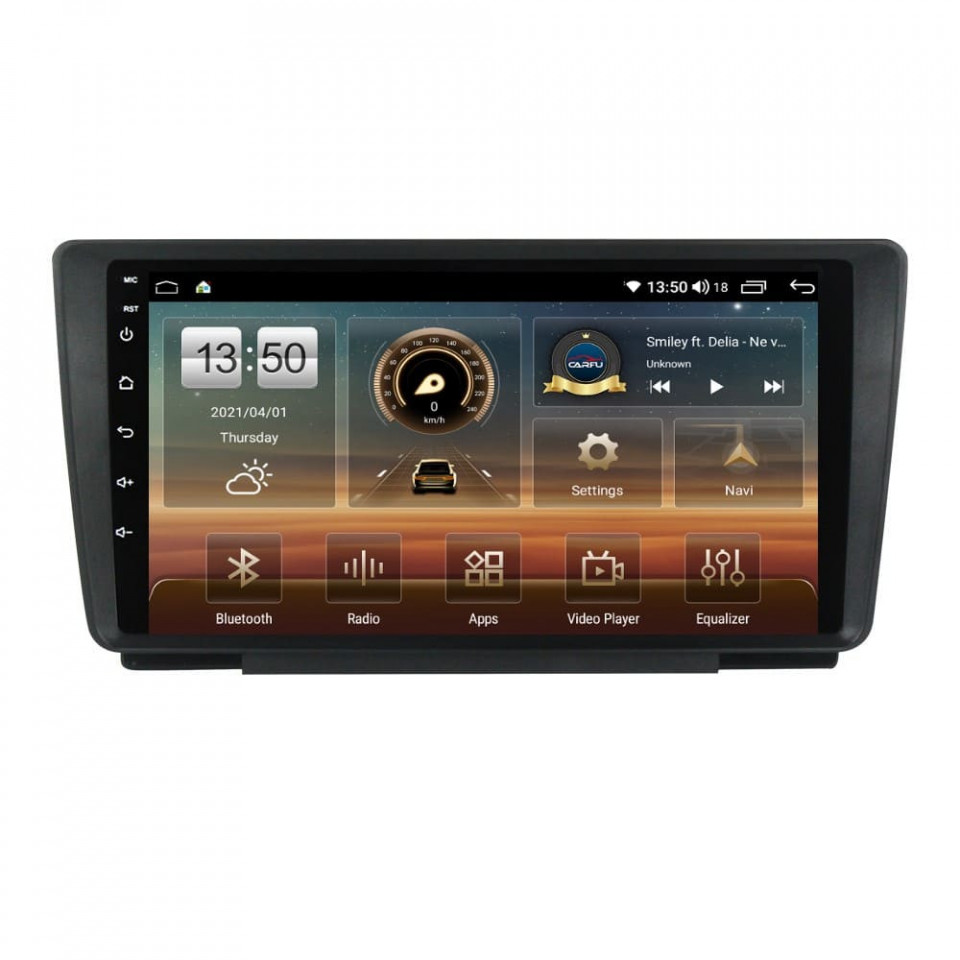 Navigatie dedicata cu Android Skoda Octavia II 2004 - 2013, 4GB RAM, Radio GPS Dual Zone, Display HD QLED 9" Touchscreen, Internet Wi-Fi si slot SIM 4G, Bluetooth, MirrorLink, USB