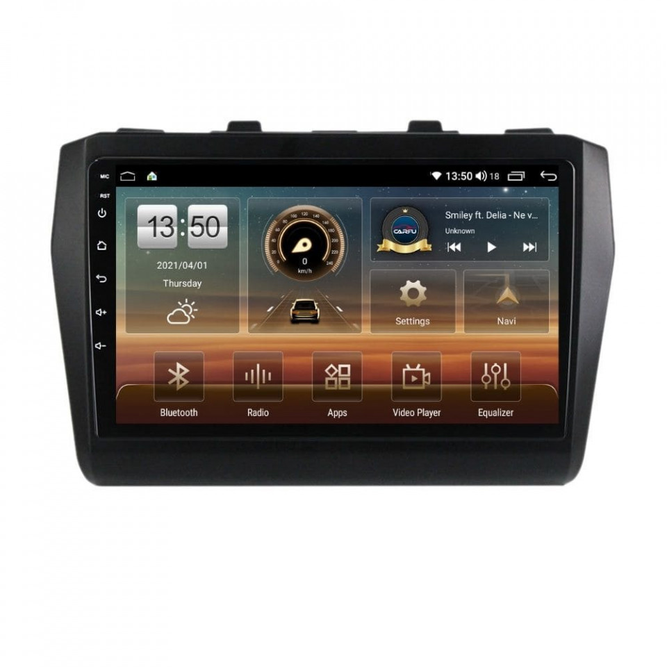 Navigatie dedicata cu Android Suzuki Swift V dupa 2017, 4GB RAM, Radio GPS Dual Zone, Display HD QLED 9" Touchscreen, Internet Wi-Fi si slot SIM 4G, Bluetooth, MirrorLink, USB