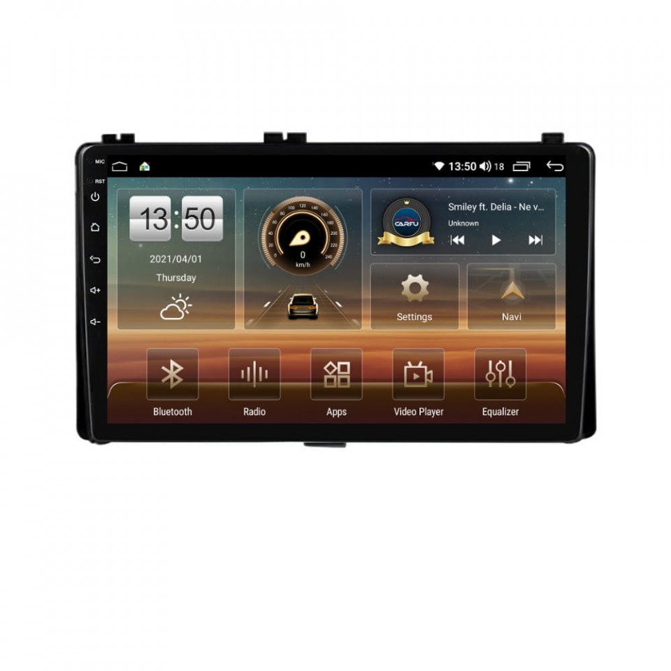 Navigatie dedicata cu Android Toyota Auris 2015 - 2019, 4GB RAM, Radio GPS Dual Zone, Display HD QLED 9" Touchscreen, Internet Wi-Fi si slot SIM 4G, Bluetooth, MirrorLink, USB