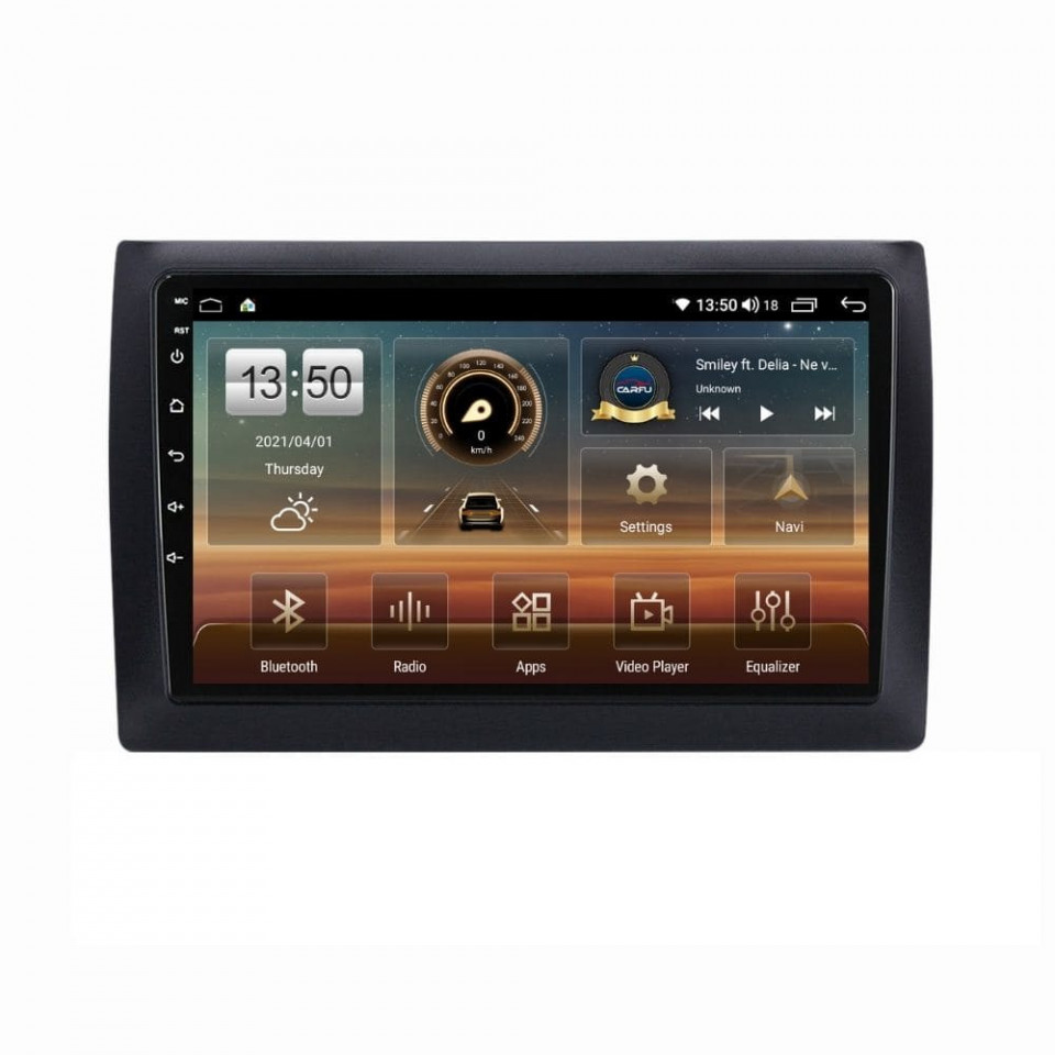 Navigatie dedicata cu Android Fiat Stilo 2001 - 2011, 6GB RAM, Radio GPS Dual Zone, Display HD QLED 9" Touchscreen, Internet Wi-Fi si slot SIM 4G, Bluetooth, MirrorLink, USB