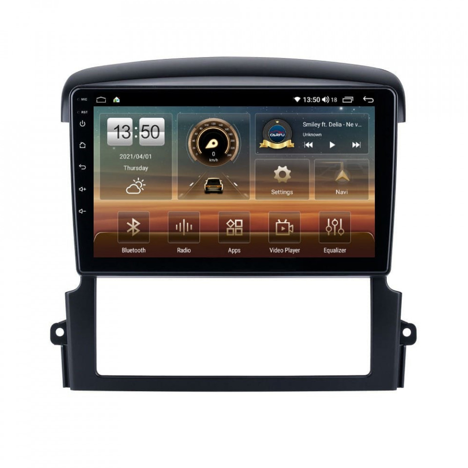 Navigatie dedicata cu Android KIA Sorento I 2006 - 2009, 6GB RAM, Radio GPS Dual Zone, Display HD QLED 9" Touchscreen, Internet Wi-Fi si slot SIM 4G, Bluetooth, MirrorLink, USB