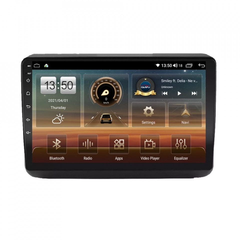 Navigatie dedicata cu Android Jeep Grand Cherokee IV 2014 - 2021, 8GB RAM, Radio GPS Dual Zone, Display HD QLED 9" Touchscreen, Internet Wi-Fi si slot SIM 4G, Bluetooth, MirrorLink, USB