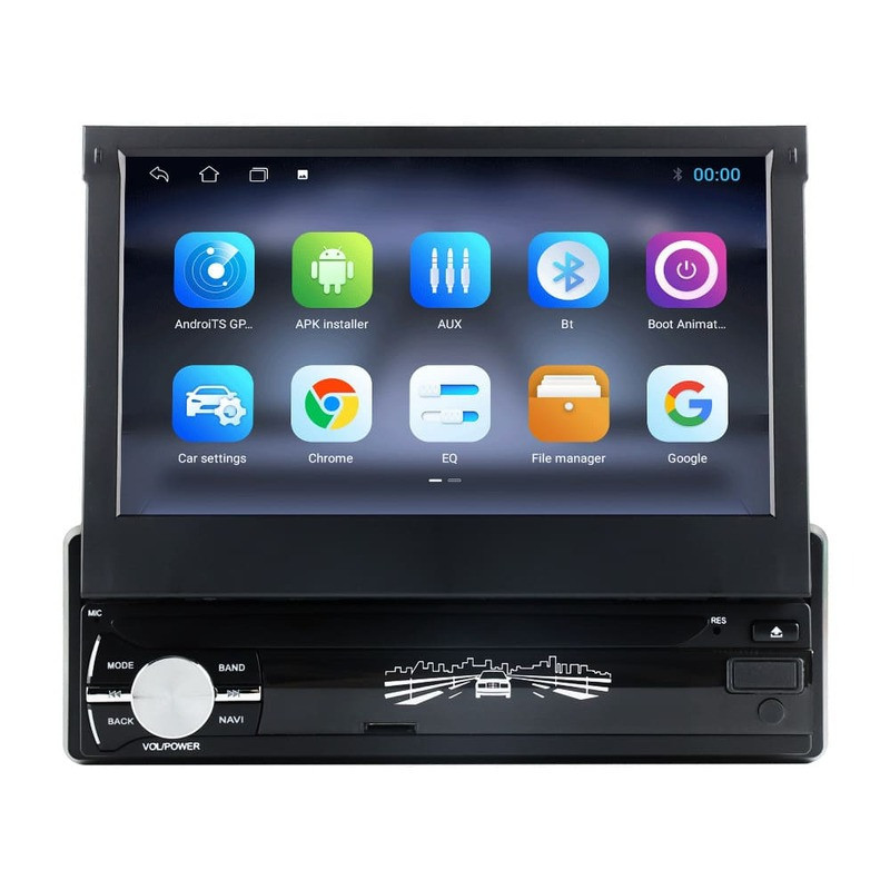 Navigatie universala 1DIN cu Android, 2GB RAM, Radio GPS Dual Zone, Display HD 7" Touchscreen, Internet Wi-Fi, Bluetooth, MirrorLink, USB