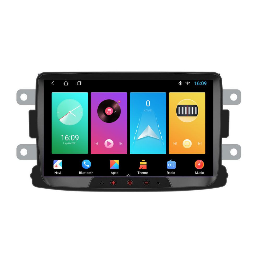 Navigatie dedicata cu Android Dacia Lodgy dupa 2012, 2GB RAM, Radio GPS Dual Zone, Display HD 8'' Touchscreen, Internet Wi-Fi, Bluetooth, MirrorLink, USB