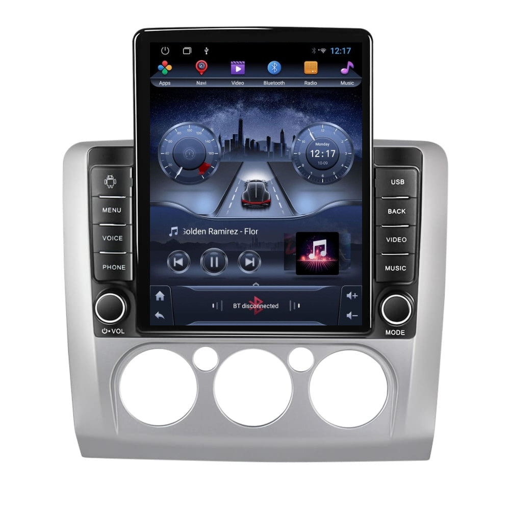 Navigatie dedicata cu Android Ford Focus II 2004 - 2011, clima manuala, 2GB RAM, Radio GPS Dual Zone, Touchscreen IPS 9.7" HD tip Tesla, Internet Wi-Fi, Bluetooth, MirrorLink, USB