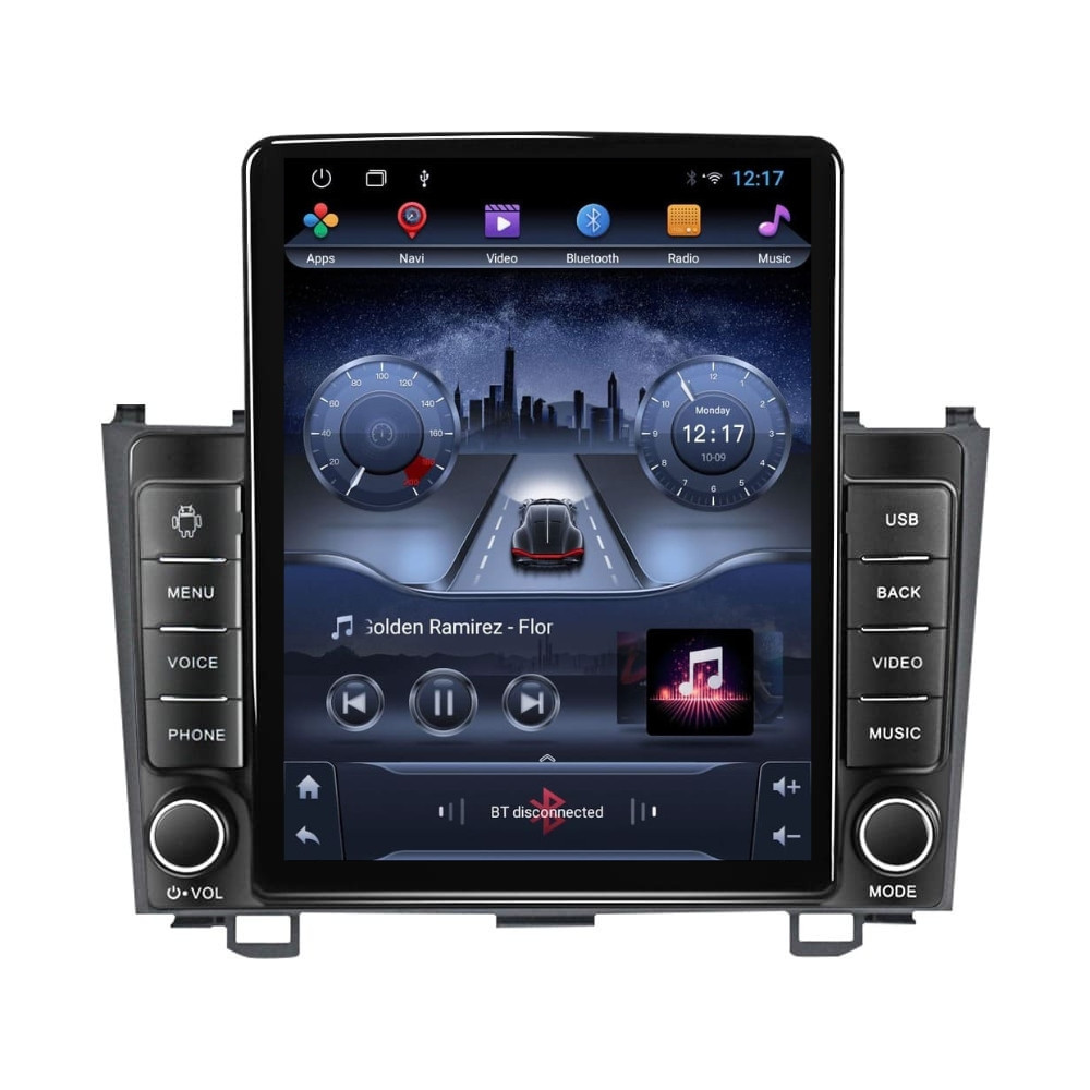 Navigatie dedicata cu Android Honda CR-V III 2006 - 2012, 2GB RAM, Radio GPS Dual Zone, Touchscreen IPS 9.7" HD tip Tesla, Internet Wi-Fi, Bluetooth, MirrorLink, USB
