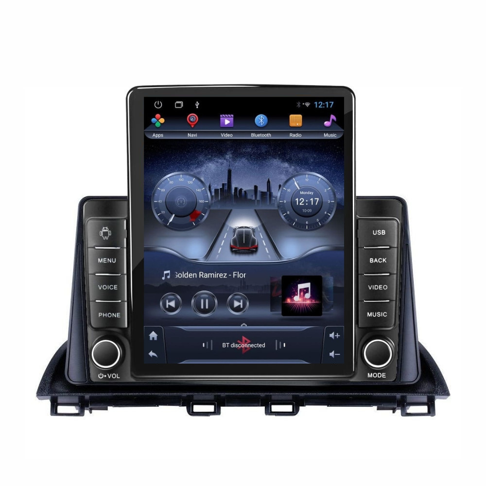 Navigatie dedicata cu Android Mazda 3 2013 - 2019, 2GB RAM, Radio GPS Dual Zone, Touchscreen IPS 9.7" HD tip Tesla, Internet Wi-Fi, Bluetooth, MirrorLink, USB