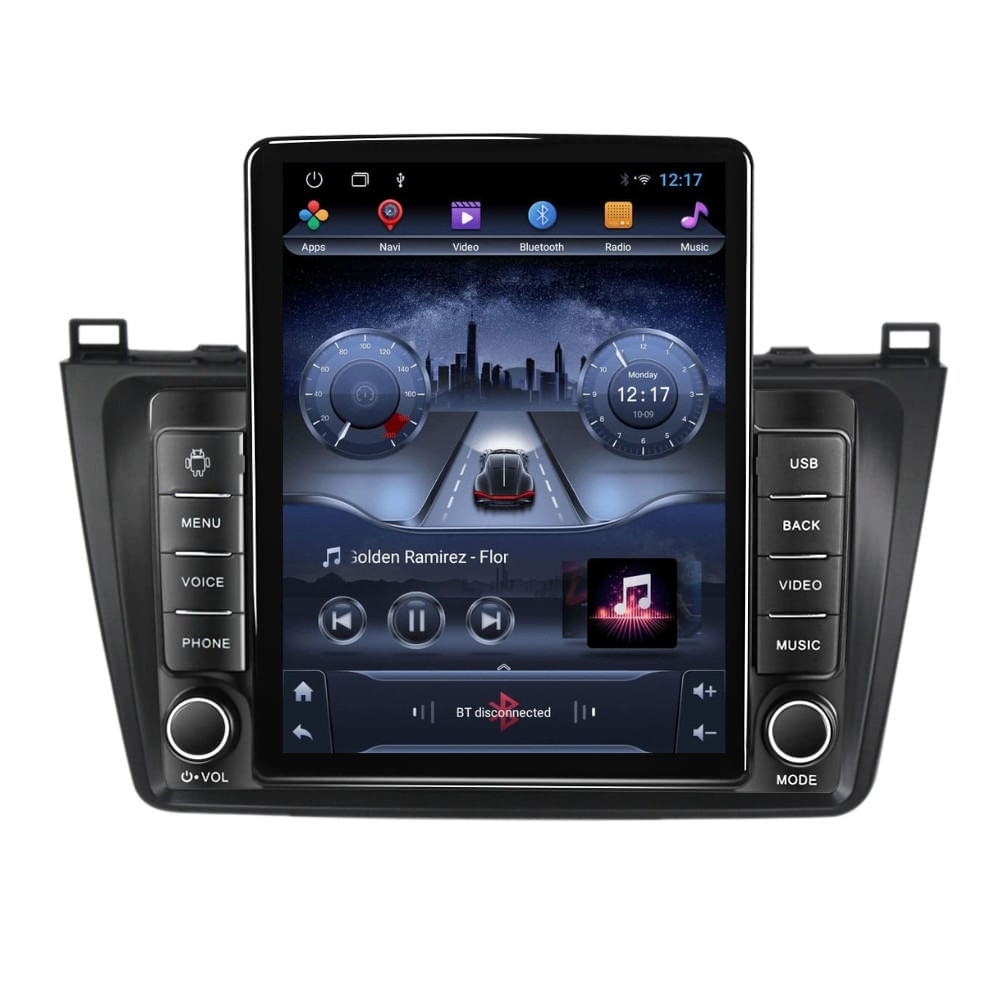 Navigatie dedicata cu Android Mazda 6 2008 - 2013, 2GB RAM, Radio GPS Dual Zone, Touchscreen IPS 9.7" HD tip Tesla, Internet Wi-Fi, Bluetooth, MirrorLink, USB