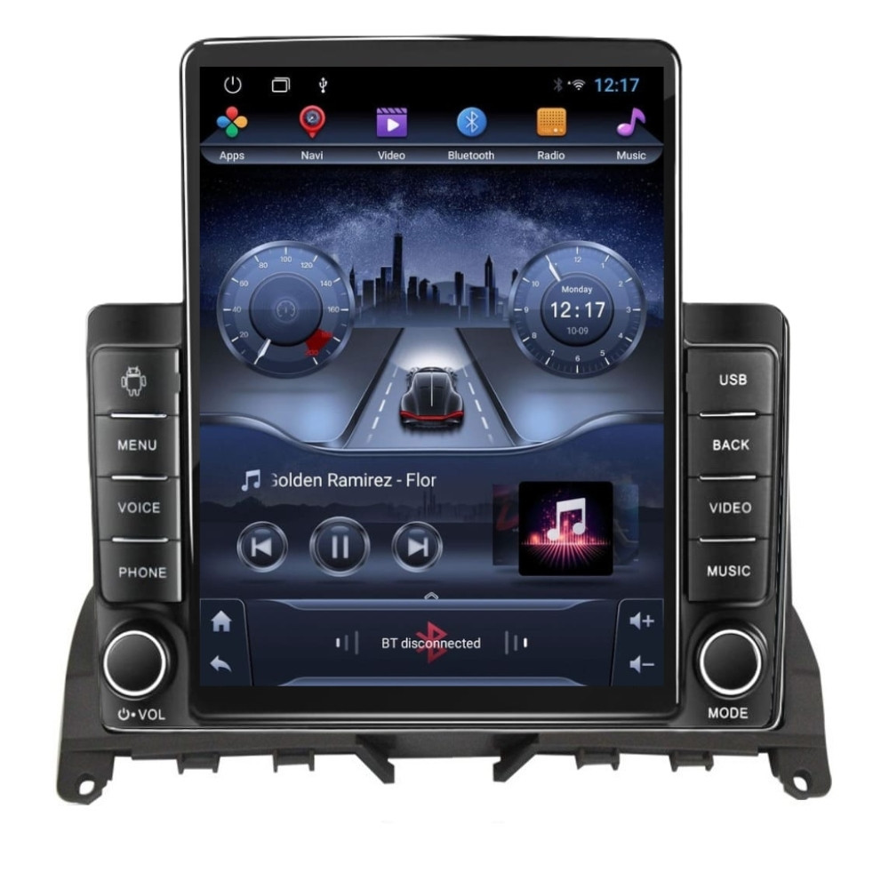 Navigatie dedicata cu Android Mercedes C-Class W204 2007 - 2011, 2GB RAM, Radio GPS Dual Zone, Touchscreen IPS 9.7" HD tip Tesla, Internet Wi-Fi, Bluetooth, MirrorLink, USB