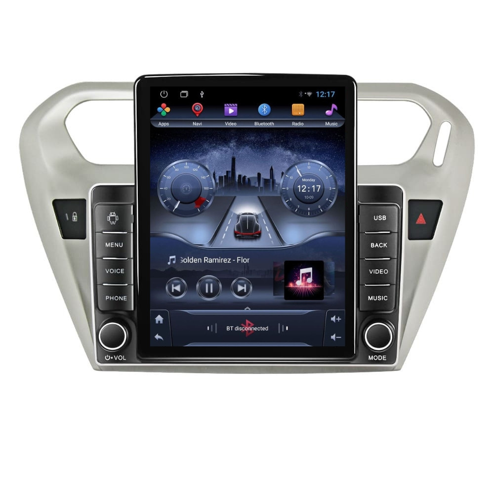 Navigatie dedicata cu Android Peugeot 301 dupa 2012, 2GB RAM, Radio GPS Dual Zone, Touchscreen IPS 9.7" HD tip Tesla, Internet Wi-Fi, Bluetooth, MirrorLink, USB