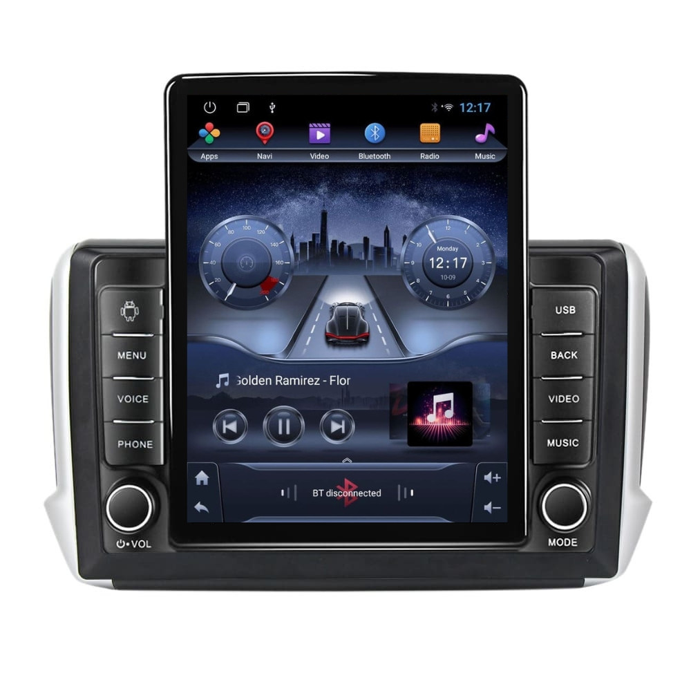 Navigatie dedicata cu Android Peugeot 2008 I 2013 - 2019, 2GB RAM, Radio GPS Dual Zone, Touchscreen IPS 9.7" HD tip Tesla, Internet Wi-Fi, Bluetooth, MirrorLink, USB