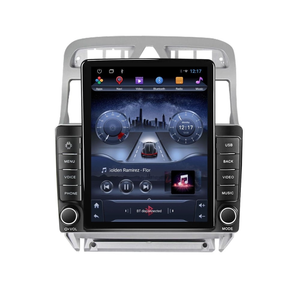 Navigatie dedicata cu Android Peugeot 307 2000 - 2013, 2GB RAM, Radio GPS Dual Zone, Touchscreen IPS 9.7" HD tip Tesla, Internet Wi-Fi, Bluetooth, MirrorLink, USB