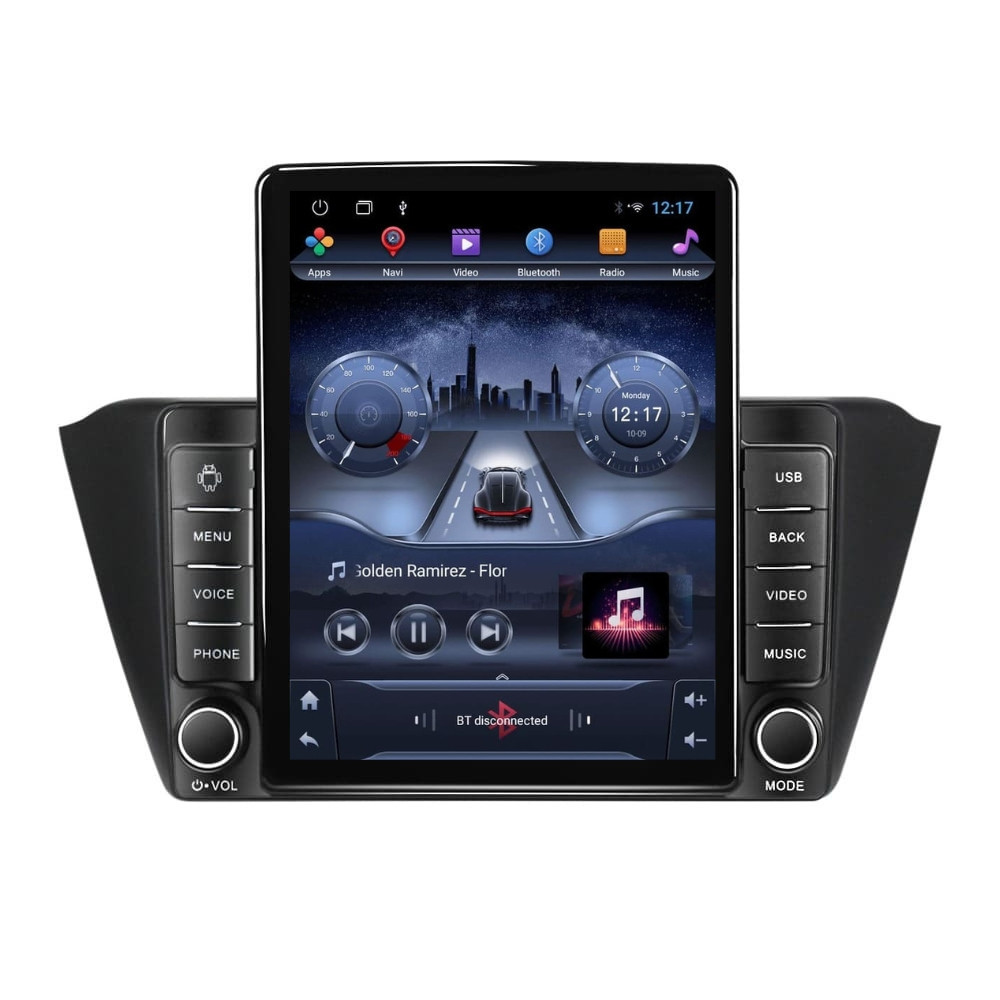Navigatie dedicata cu Android Skoda Fabia III 2014 - 2021, 2GB RAM, Radio GPS Dual Zone, Touchscreen IPS 9.7" HD tip Tesla, Internet Wi-Fi, Bluetooth, MirrorLink, USB