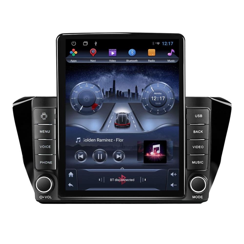 Navigatie dedicata cu Android Skoda Superb III 2015 - 2017, 2GB RAM, Radio GPS Dual Zone, Touchscreen IPS 9.7" HD tip Tesla, Internet Wi-Fi, Bluetooth, MirrorLink, USB