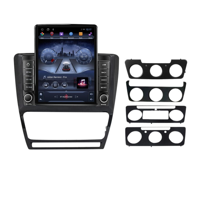 Navigatie dedicata cu Android Skoda Octavia II 2004 - 2013, negru, 2GB RAM, Radio GPS Dual Zone, Touchscreen IPS 9.7" HD tip Tesla, Internet Wi-Fi, Bluetooth, MirrorLink, USB