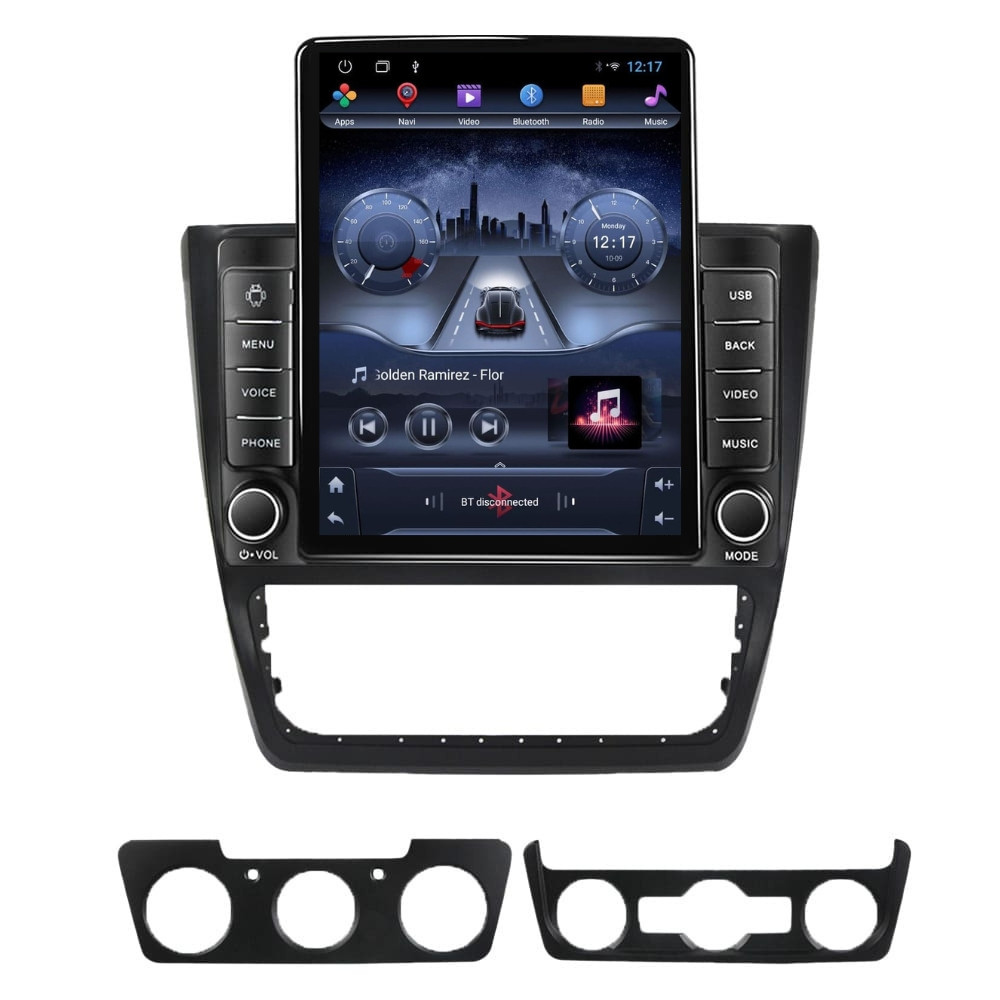 Navigatie dedicata cu Android Skoda Yeti 2009 - 2018, 2GB RAM, Radio GPS Dual Zone, Touchscreen IPS 9.7" HD tip Tesla, Internet Wi-Fi, Bluetooth, MirrorLink, USB