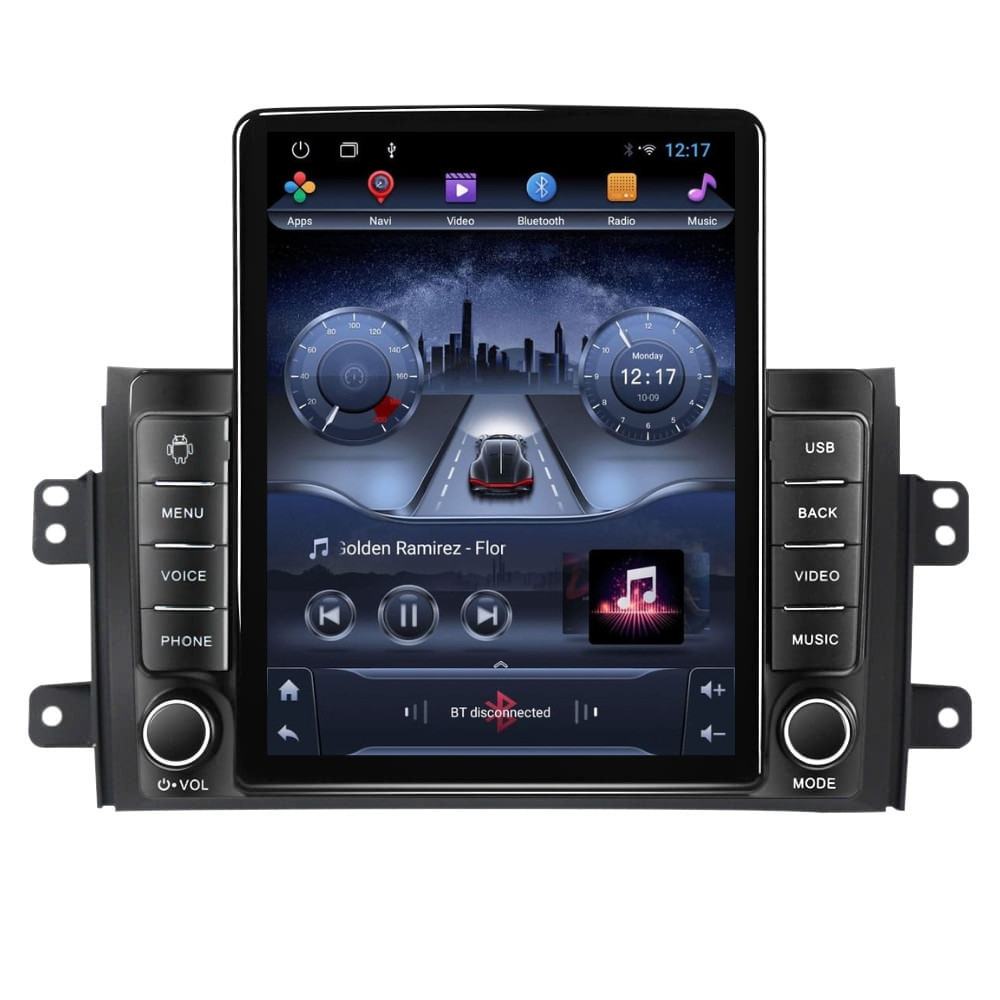 Navigatie dedicata cu Android Fiat Sedici 2006 - 2015, 2GB RAM, Radio GPS Dual Zone, Touchscreen IPS 9.7" HD tip Tesla, Internet Wi-Fi, Bluetooth, MirrorLink, USB