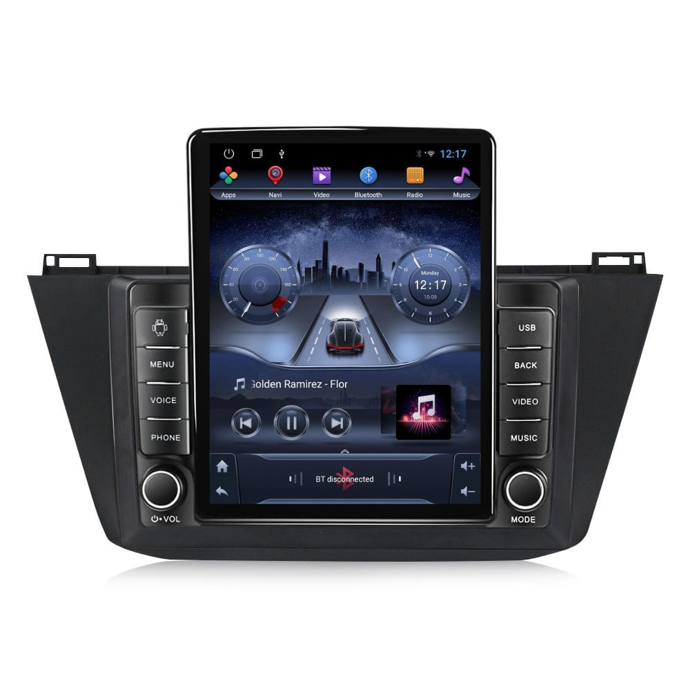 Navigatie dedicata cu Android VW Tiguan II dupa 2016, 2GB RAM, Radio GPS Dual Zone, Touchscreen IPS 9.7" HD tip Tesla, Internet Wi-Fi, Bluetooth, MirrorLink, USB