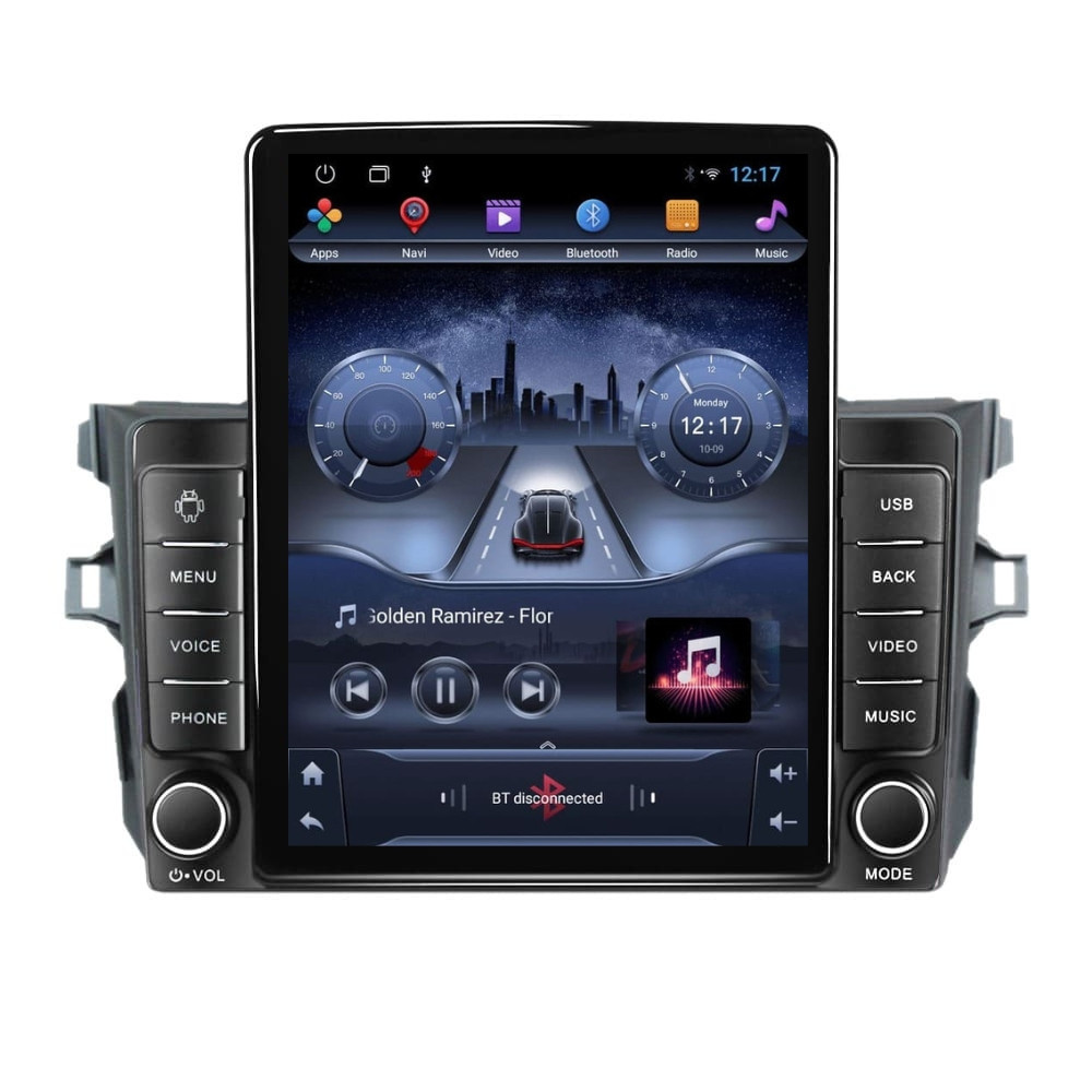Navigatie dedicata cu Android Toyota Corolla 2007 - 2013, 2GB RAM, Radio GPS Dual Zone, Touchscreen IPS 9.7" HD tip Tesla, Internet Wi-Fi, Bluetooth, MirrorLink, USB