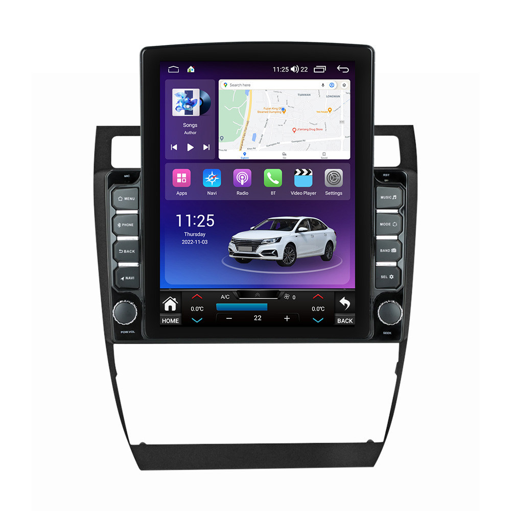 Navigatie dedicata cu Android Audi A6 (C5) 1997 - 2005, 4GB RAM, Radio GPS Dual Zone, Touchscreen IPS 9.7" HD tip Tesla, Internet Wi-Fi si slot SIM 4G, Bluetooth, MirrorLink, USB