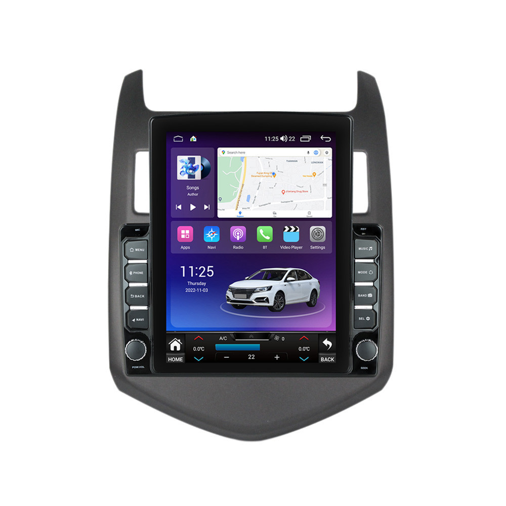 Navigatie dedicata cu Android Chevrolet Aveo 2011 - 2014, 4GB RAM, Radio GPS Dual Zone, Touchscreen IPS 9.7" HD tip Tesla, Internet Wi-Fi si slot SIM 4G, Bluetooth, MirrorLink, USB