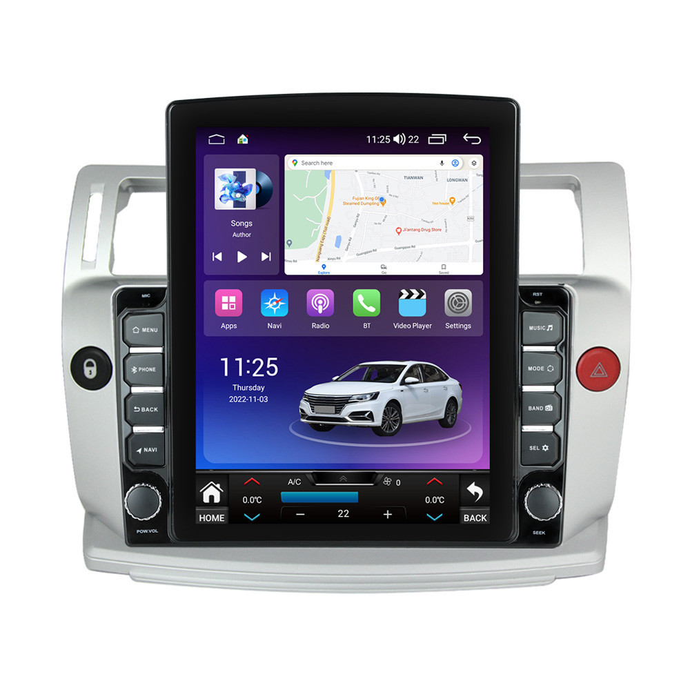 Navigatie dedicata cu Android Citroen C4 I 2004 - 2009, 4GB RAM, Radio GPS Dual Zone, Touchscreen IPS 9.7" HD tip Tesla, Internet Wi-Fi si slot SIM 4G, Bluetooth, MirrorLink, USB