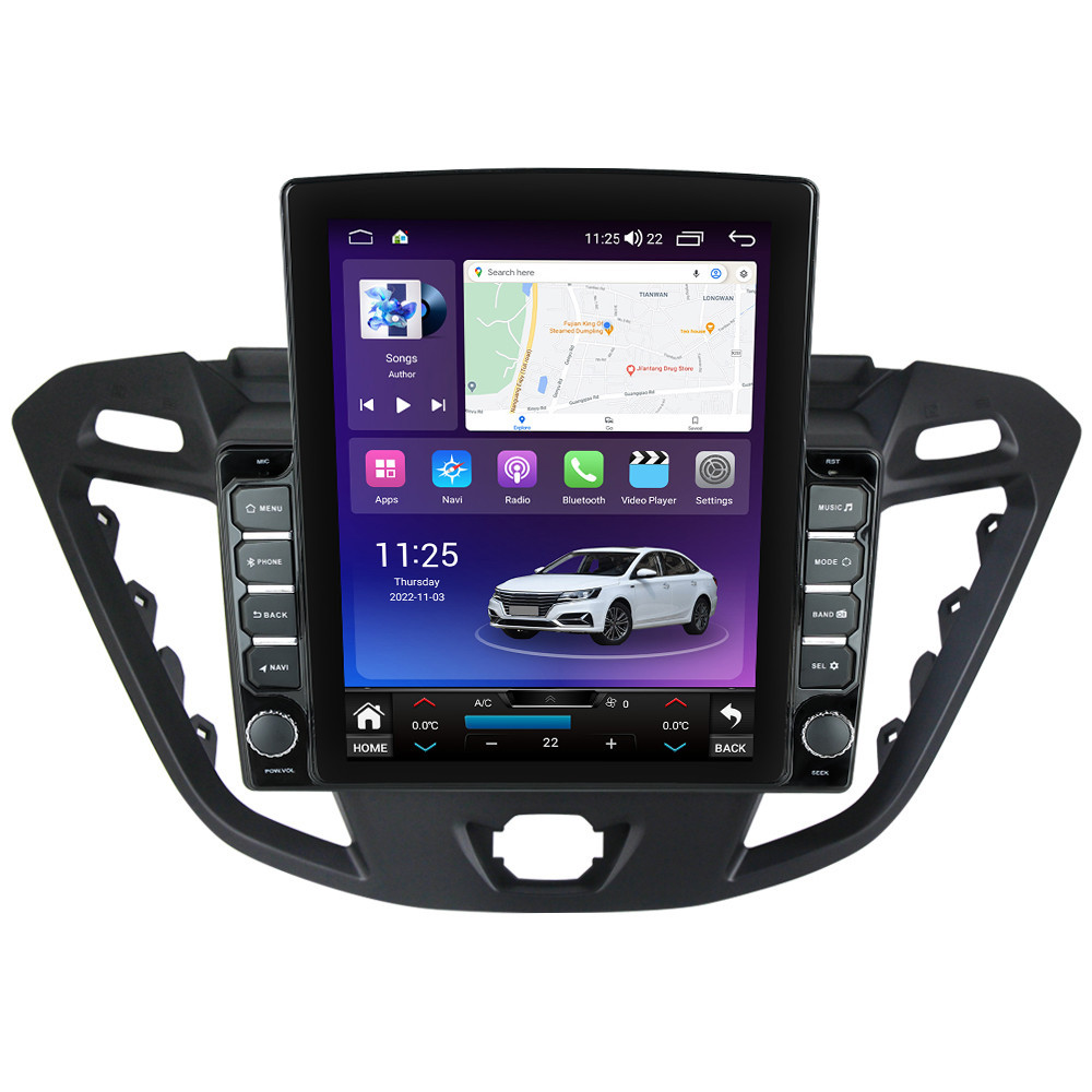 Navigatie dedicata cu Android Ford Transit / Tourneo Custom 2012 - 2018, 4GB RAM, Radio GPS Dual Zone, Touchscreen IPS 9.7" HD tip Tesla, Internet Wi-Fi si slot SIM 4G, Bluetooth, MirrorLink, USB