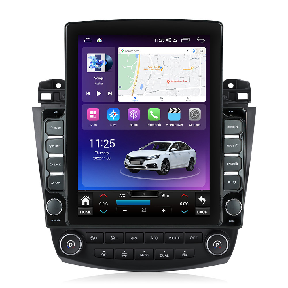 Navigatie dedicata cu Android Honda Accord VII 2003 - 2008 benzina, 4GB RAM, Radio GPS Dual Zone, Touchscreen IPS 9.7" HD tip Tesla, Internet Wi-Fi si slot SIM 4G, Bluetooth, MirrorLink, USB