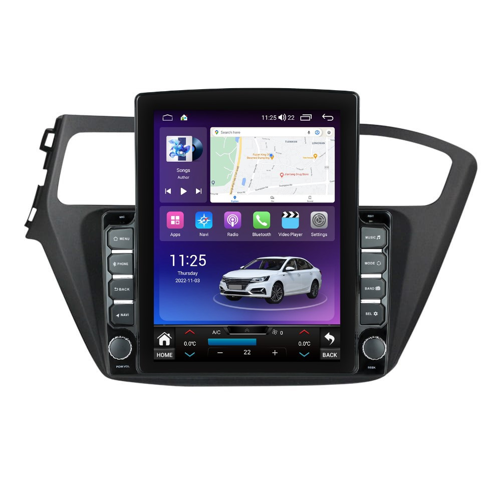 Navigatie dedicata cu Android Hyundai i20 2014 - 2018, 4GB RAM, Radio GPS Dual Zone, Touchscreen IPS 9.7" HD tip Tesla, Internet Wi-Fi si slot SIM 4G, Bluetooth, MirrorLink, USB