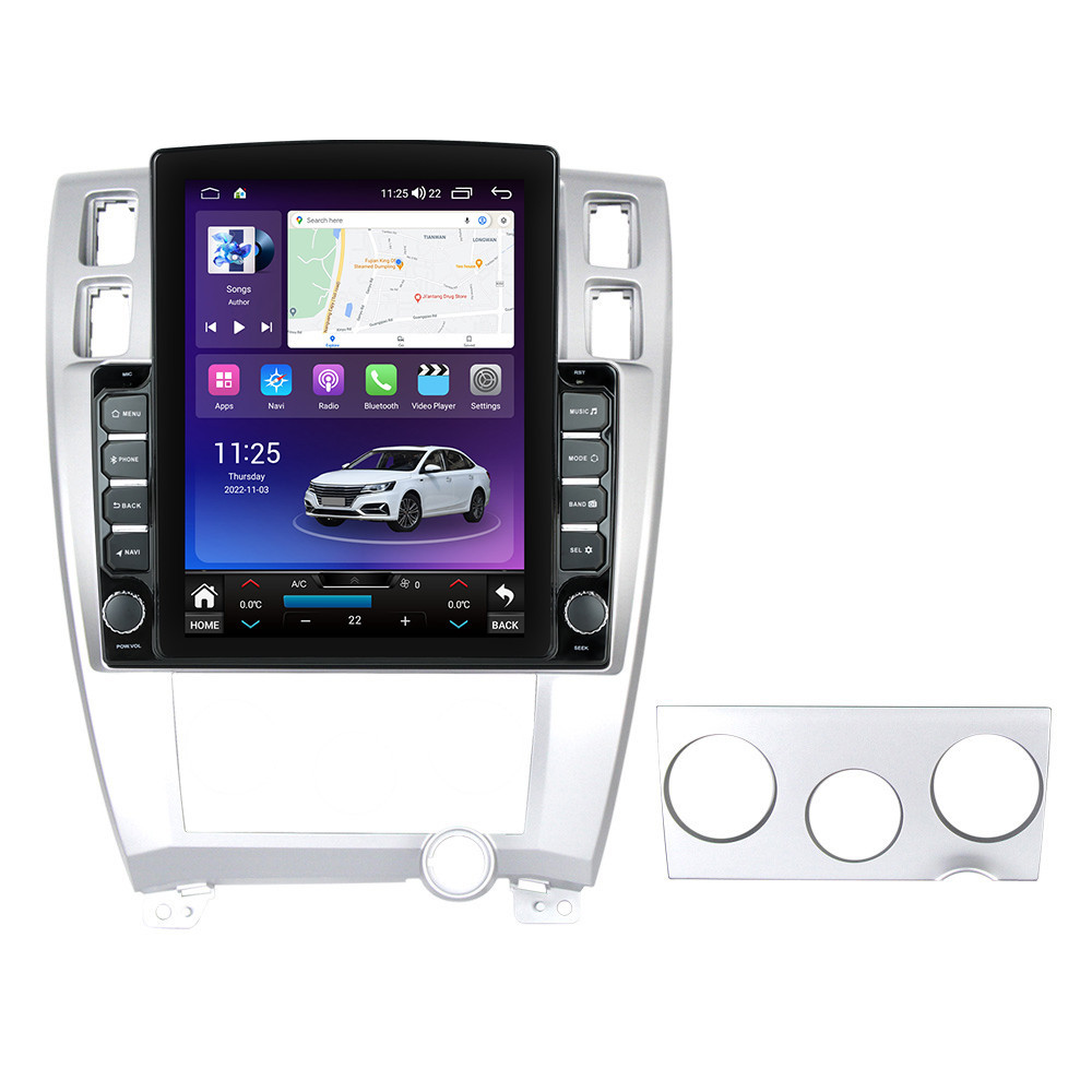 Navigatie dedicata cu Android Hyundai Tucson 2004 - 2011, 4GB RAM, Radio GPS Dual Zone, Touchscreen IPS 9.7" HD tip Tesla, Internet Wi-Fi si slot SIM 4G, Bluetooth, MirrorLink, USB