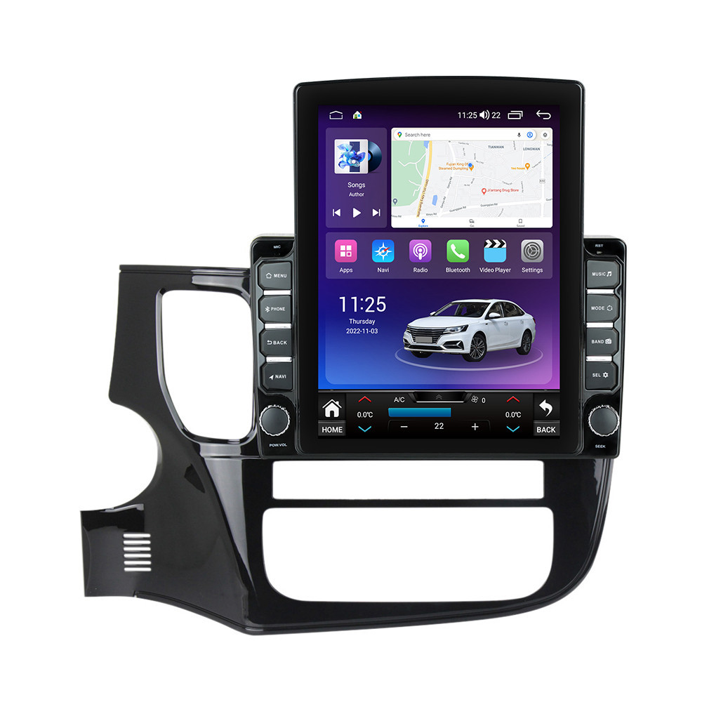 Navigatie dedicata cu Android Mitsubishi Outlander III 2012 - 2019, 4GB RAM, Radio GPS Dual Zone, Touchscreen IPS 9.7" HD tip Tesla, Internet Wi-Fi si slot SIM 4G, Bluetooth, MirrorLink, USB
