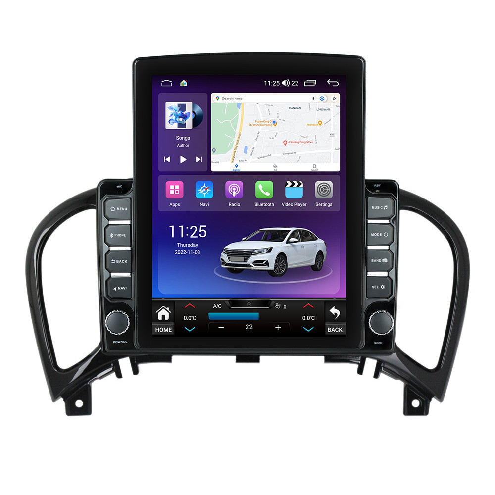 Navigatie dedicata cu Android Nissan Juke 2010 - 2019, 4GB RAM, Radio GPS Dual Zone, Touchscreen IPS 9.7" HD tip Tesla, Internet Wi-Fi si slot SIM 4G, Bluetooth, MirrorLink, USB
