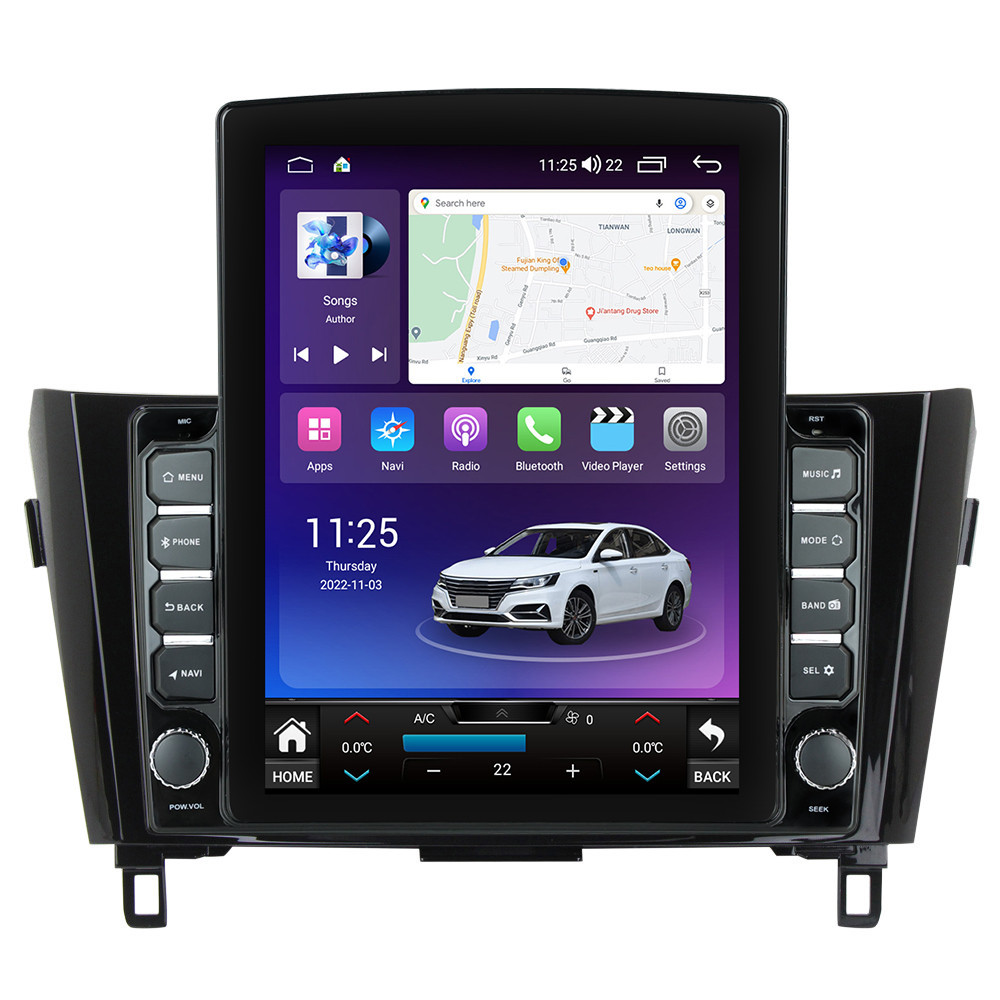 Navigatie dedicata cu Android Nissan Qashqai II 2014 - 2021, 4GB RAM, Radio GPS Dual Zone, Touchscreen IPS 9.7" HD tip Tesla, Internet Wi-Fi si slot SIM 4G, Bluetooth, MirrorLink, USB