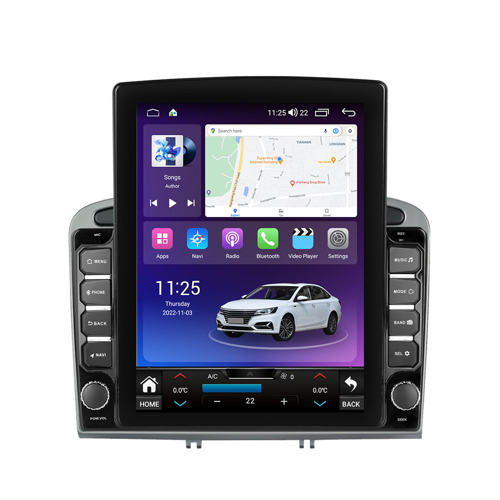 Navigatie dedicata cu Android Peugeot 308 I 2007 - 2013, 4GB RAM, Radio GPS Dual Zone, Touchscreen IPS 9.7" HD tip Tesla, Internet Wi-Fi si slot SIM 4G, Bluetooth, MirrorLink, USB