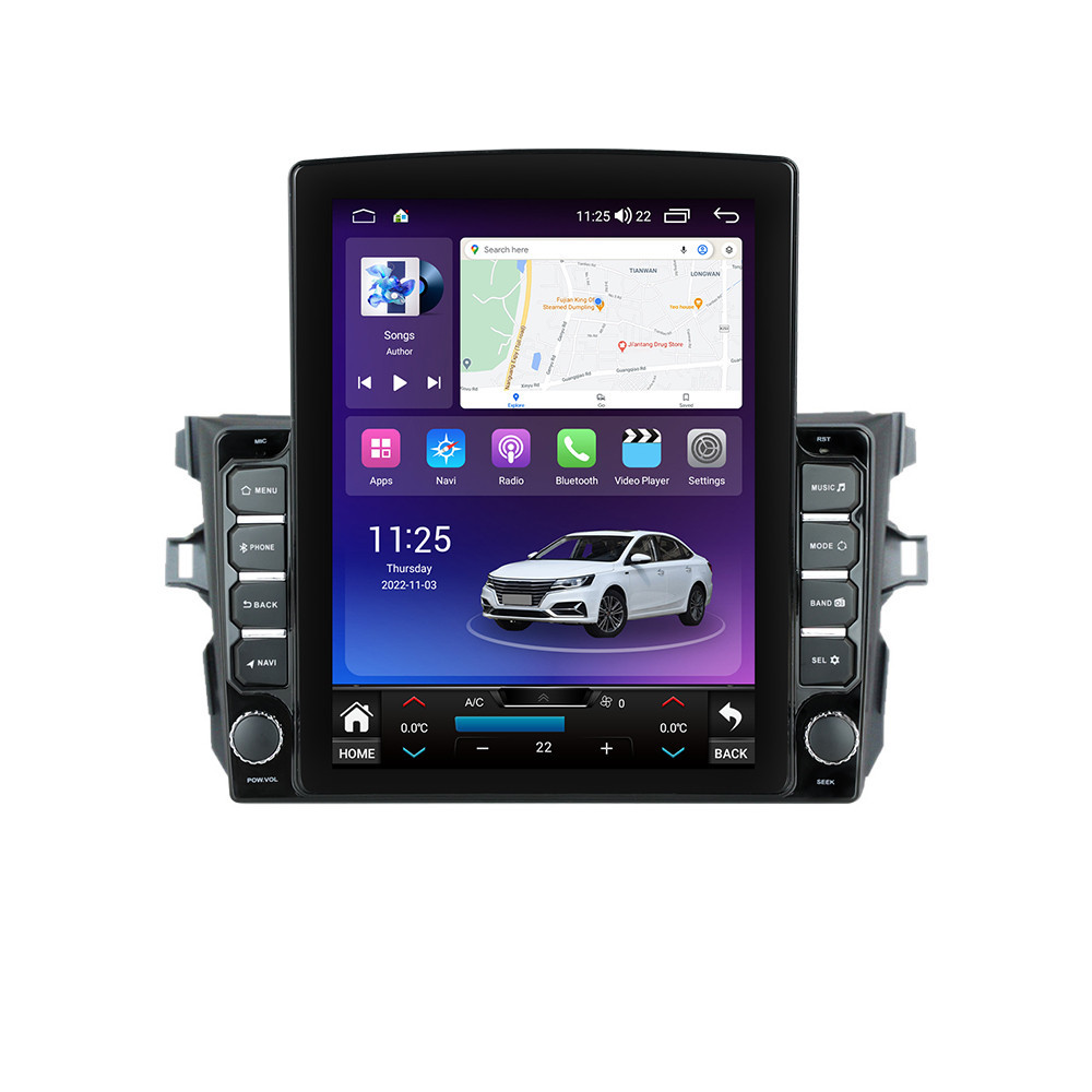 Navigatie dedicata cu Android Toyota Corolla 2007 - 2013, 4GB RAM, Radio GPS Dual Zone, Touchscreen IPS 9.7" HD tip Tesla, Internet Wi-Fi si slot SIM 4G, Bluetooth, MirrorLink, USB