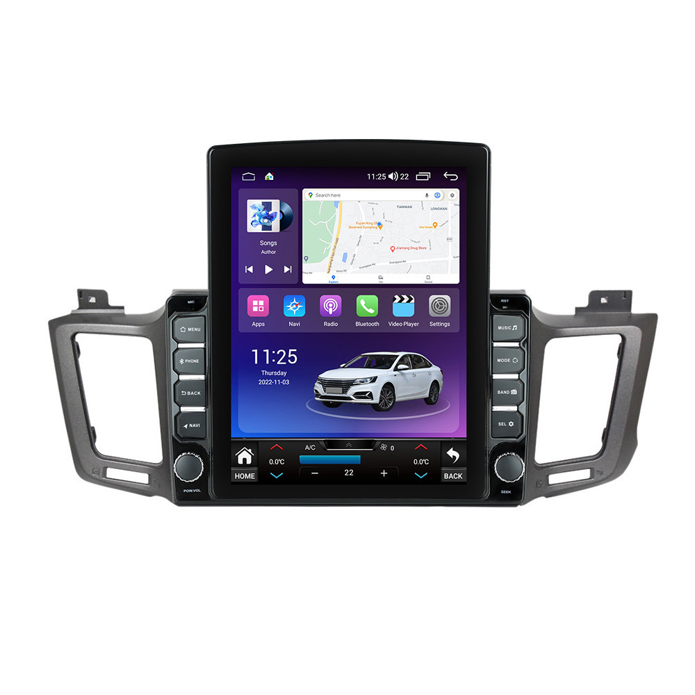 Navigatie dedicata cu Android Toyota Rav4 IV 2013 - 2018, 4GB RAM, Radio GPS Dual Zone, Touchscreen IPS 9.7" HD tip Tesla, Internet Wi-Fi si slot SIM 4G, Bluetooth, MirrorLink, USB