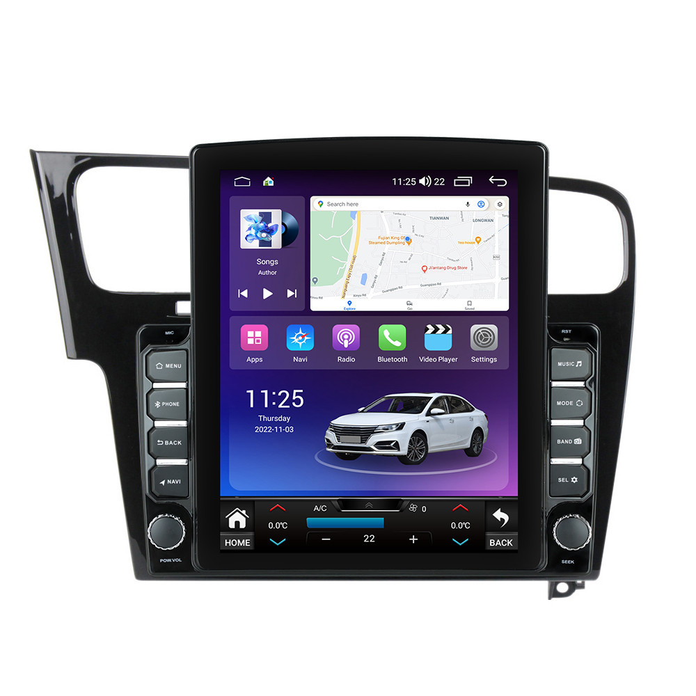 Navigatie dedicata cu Android VW Golf VII 2012 - 2019, negru, 4GB RAM, Radio GPS Dual Zone, Touchscreen IPS 9.7" HD tip Tesla, Internet Wi-Fi si slot SIM 4G, Bluetooth, MirrorLink, USB