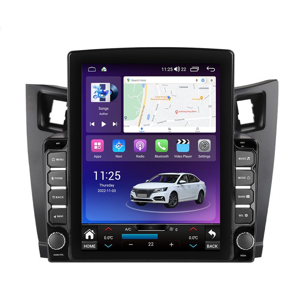 Navigatie dedicata cu Android Toyota Yaris 2006 - 2011, 4GB RAM, Radio GPS Dual Zone, Touchscreen IPS 9.7" HD tip Tesla, Internet Wi-Fi si slot SIM 4G, Bluetooth, MirrorLink, USB
