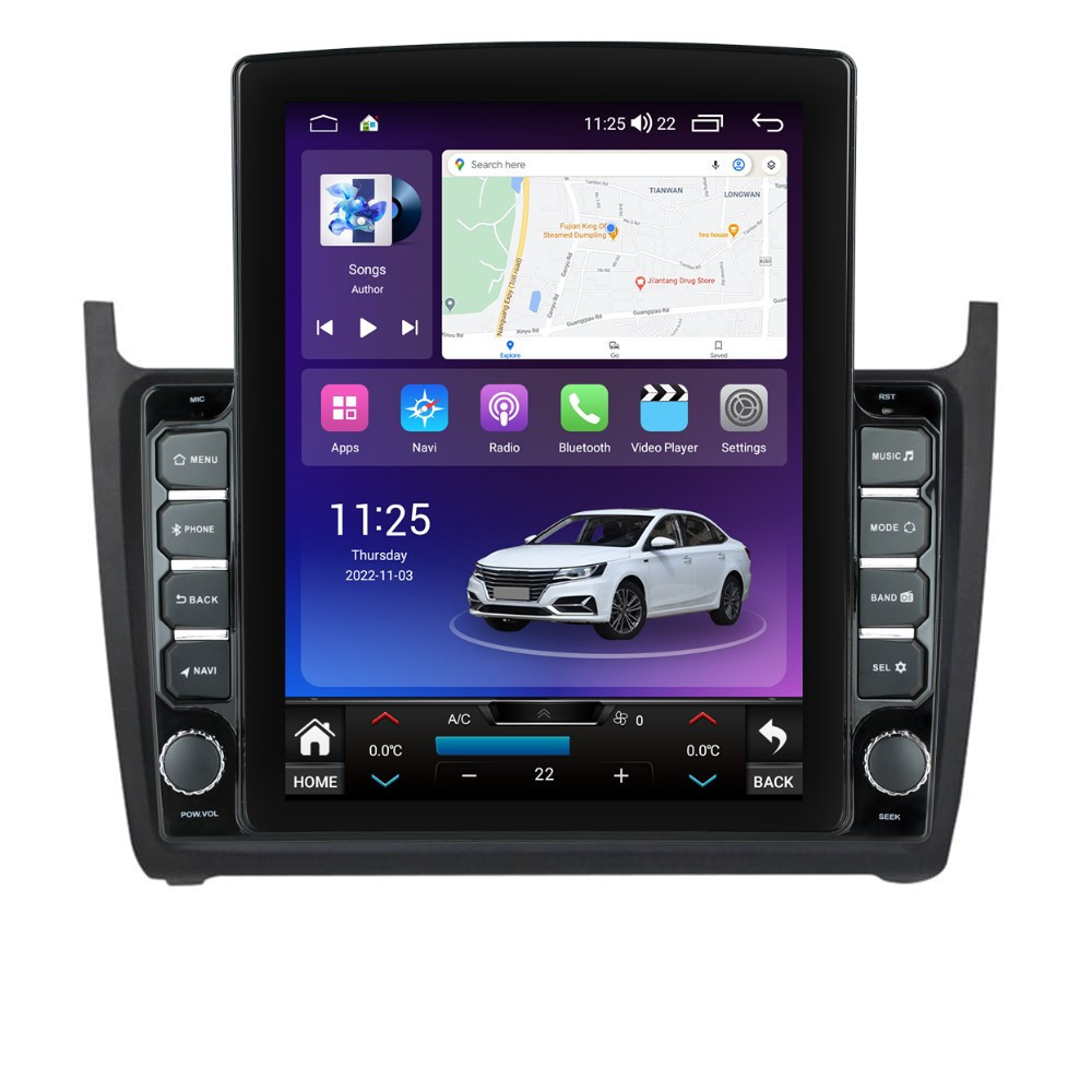 Navigatie dedicata cu Android VW Polo 6R 2009 - 2018, 4GB RAM, Radio GPS Dual Zone, Touchscreen IPS 9.7" HD tip Tesla, Internet Wi-Fi si slot SIM 4G, Bluetooth, MirrorLink, USB