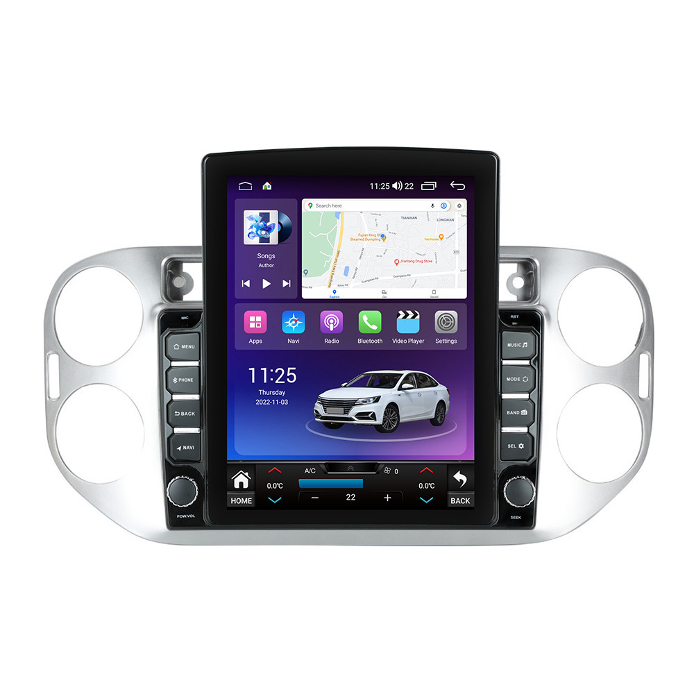 Navigatie dedicata cu Android VW Tiguan I 2007 - 2012, 4GB RAM, Radio GPS Dual Zone, Touchscreen IPS 9.7" HD tip Tesla, Internet Wi-Fi si slot SIM 4G, Bluetooth, MirrorLink, USB