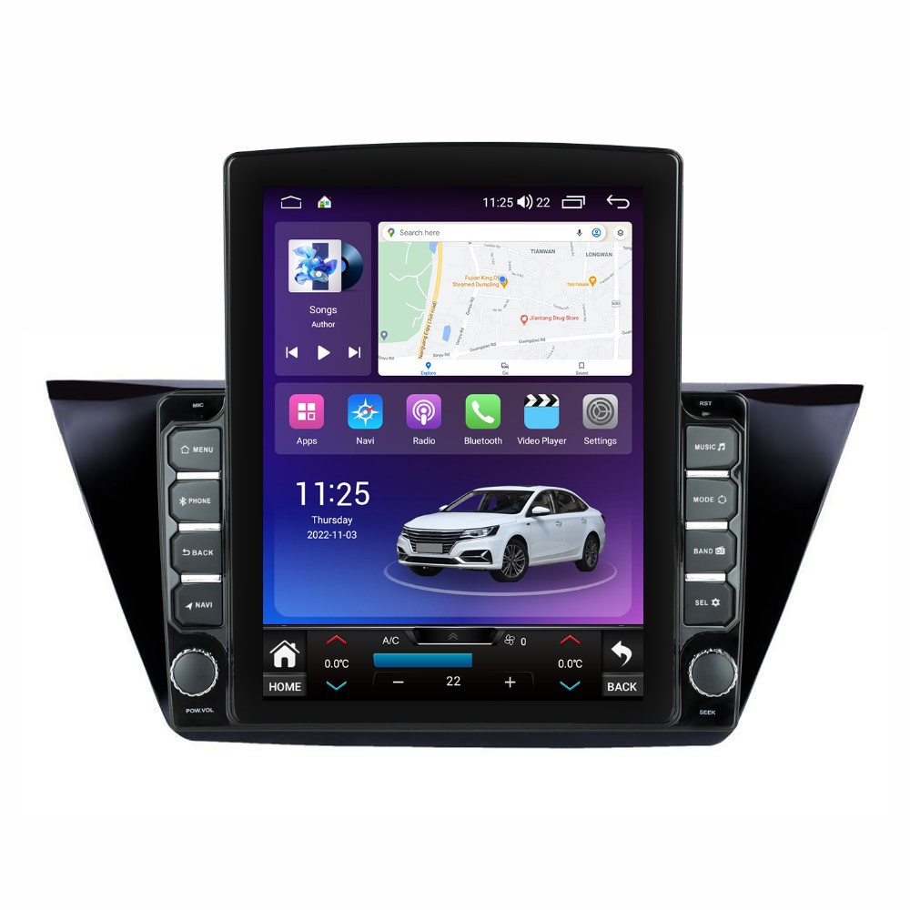 Navigatie dedicata cu Android VW Touran III dupa 2015, 4GB RAM, Radio GPS Dual Zone, Touchscreen IPS 9.7" HD tip Tesla, Internet Wi-Fi si slot SIM 4G, Bluetooth, MirrorLink, USB