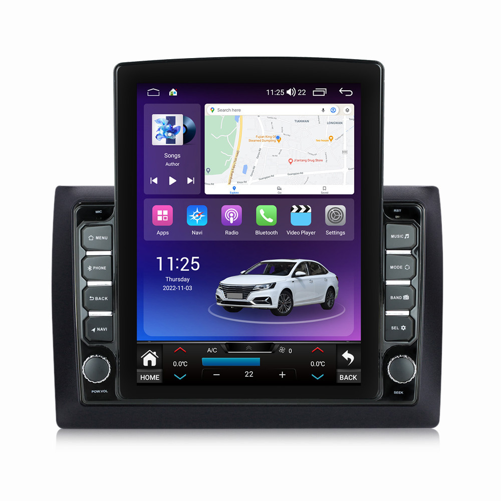 Navigatie dedicata cu Android Fiat Stilo 2001 - 2011, 4GB RAM, Radio GPS Dual Zone, Touchscreen IPS 9.7" HD tip Tesla, Internet Wi-Fi si slot SIM 4G, Bluetooth, MirrorLink, USB