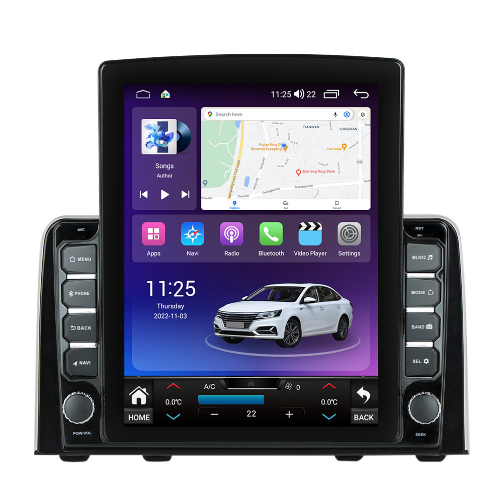 Navigatie dedicata cu Android Honda CR-V V 2017 - 2022, 4GB RAM, Radio GPS Dual Zone, Touchscreen IPS 9.7" HD tip Tesla, Internet Wi-Fi si slot SIM 4G, Bluetooth, MirrorLink, USB