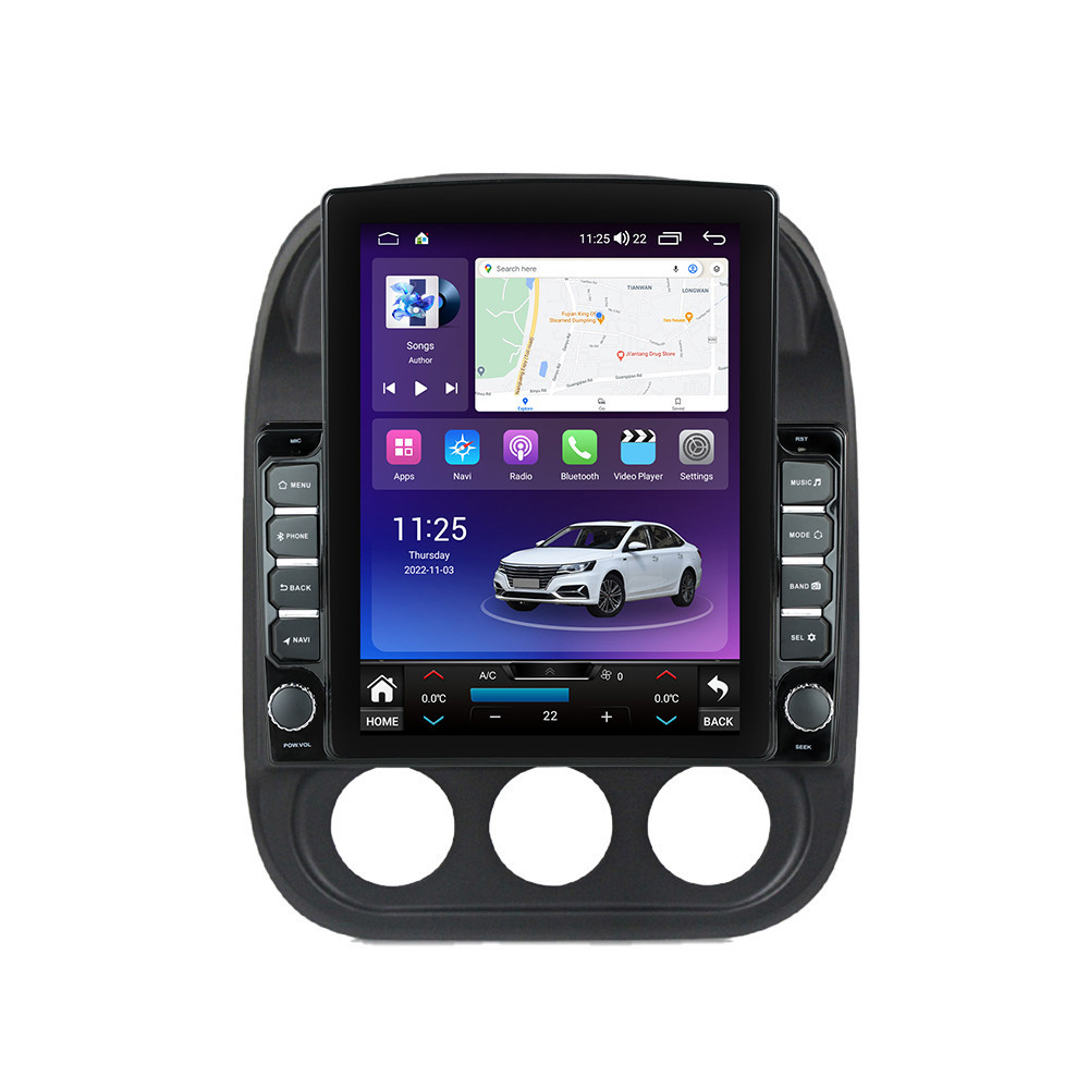 Navigatie dedicata cu Android Jeep Compass I 2011 - 2016, 4GB RAM, Radio GPS Dual Zone, Touchscreen IPS 9.7" HD tip Tesla, Internet Wi-Fi si slot SIM 4G, Bluetooth, MirrorLink, USB