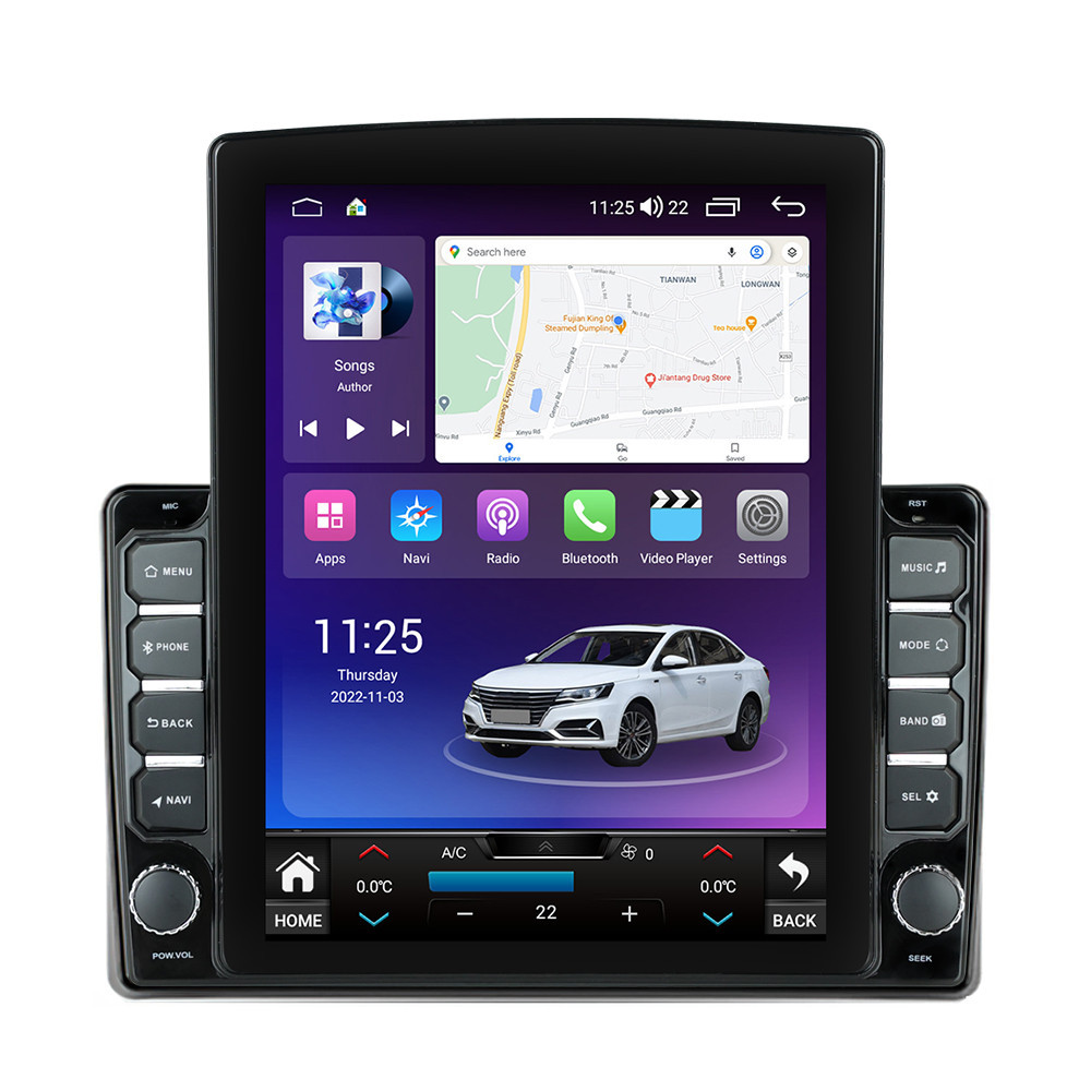 Navigatie dedicata cu Android Mitsubishi L200 dupa 2015, 4GB RAM, Radio GPS Dual Zone, Touchscreen IPS 9.7" HD tip Tesla, Internet Wi-Fi si slot SIM 4G, Bluetooth, MirrorLink, USB