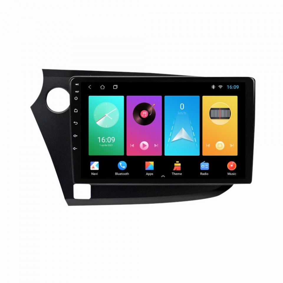 Navigatie dedicata cu Android Honda Insight 2009 - 2014 , 1GB RAM, Radio GPS Dual Zone, Display HD IPS 9" Touchscreen, Internet Wi-Fi, Bluetooth, MirrorLink, USB