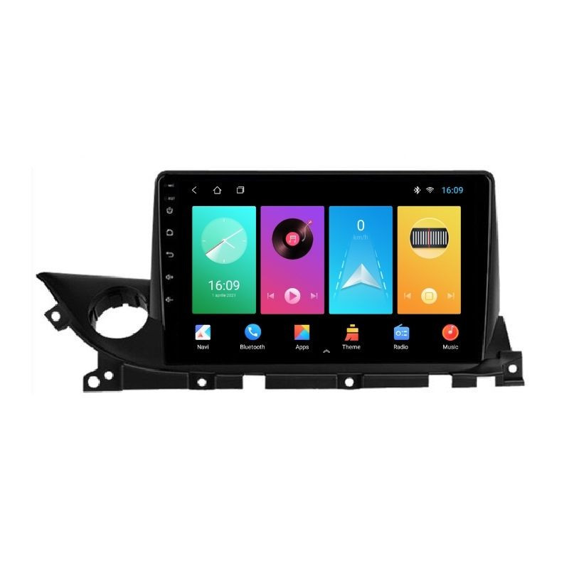 Navigatie dedicata cu Android Mazda 6 dupa 2018, 1GB RAM, Radio GPS Dual Zone, Display HD IPS 9" Touchscreen, Internet Wi-Fi, Bluetooth, MirrorLink, USB